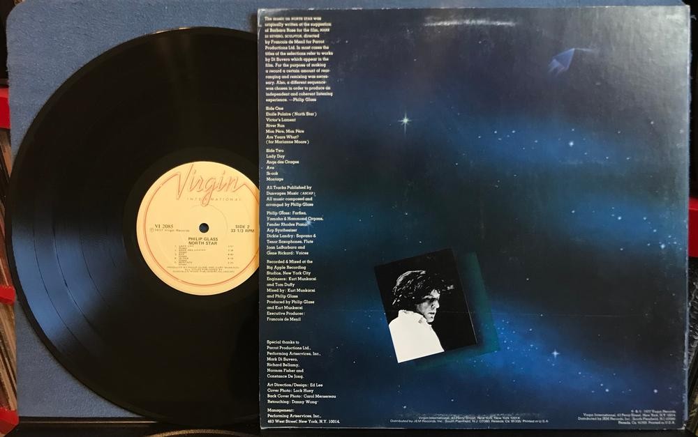 PHILIP GLASS NORTH STAE~NM ORG 1977 VIRGIN INT'L. LP~ELECTRONIC.MODERN CLASSICAL