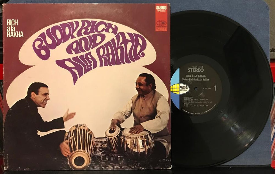 BUDDY RICH AND ALLA RAKHA~RICH A LA RAKHA~NM- 1968 WORLD PACIFIC FIRST PRESS LP