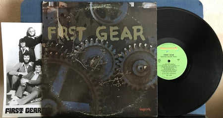 FIRST GEAR FEATURING LARNELLE HARRIS~VG++ 1972 SELF-TITLED LP~PRESS PHOTO!~MYRRH