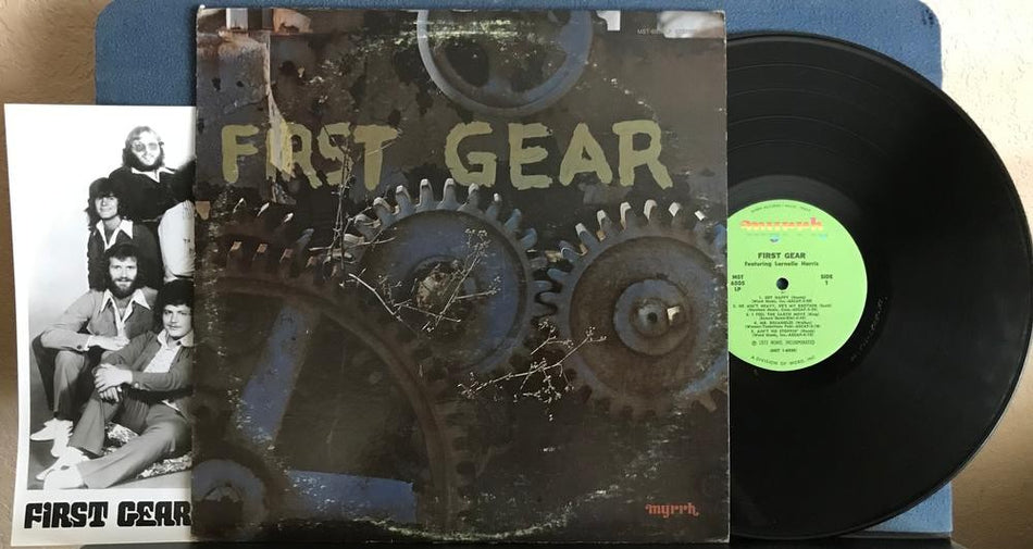 FIRST GEAR FEATURING LARNELLE HARRIS~VG++ 1972 SELF-TITLED LP~PRESS PHOTO!~MYRRH