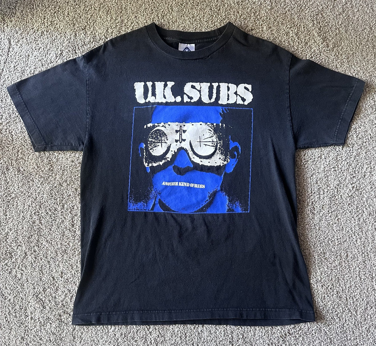 U.K. SUBS T-SHIRT~ANOTHER KIND OF BLUES~ALSTYLE TAG~LG~BLACK~EXC COND~VTG~PUNK
