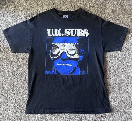 U.K. SUBS T-SHIRT~ANOTHER KIND OF BLUES~ALSTYLE TAG~LG~BLACK~EXC COND~VTG~PUNK
