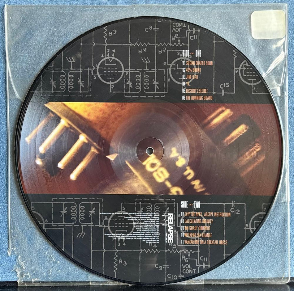 DILLINGER ESCAPE PLAN CALCULATING INFINITY~NM 2004 PICTURE DISC RE LIMITED /1000