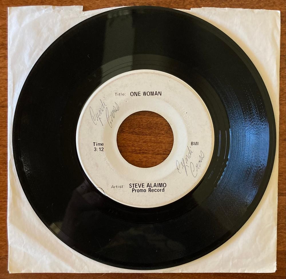 STEVE ALAIMO ONE WOMAN~60's WHITE LABEL PROMO TEST PRESS 7" SINGLE~FUNK~SOUL
