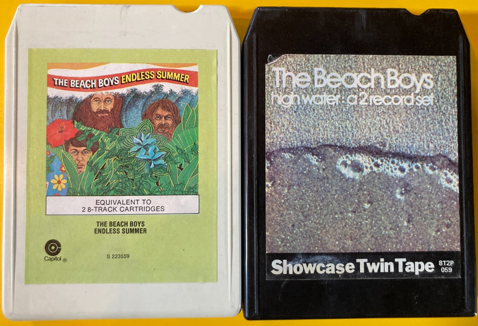 BEACH BOYS 8-TRACK TAPES: ENDLESS SUMMER & HIGHWATER~NICE CONDITION~BRIAN WILSON