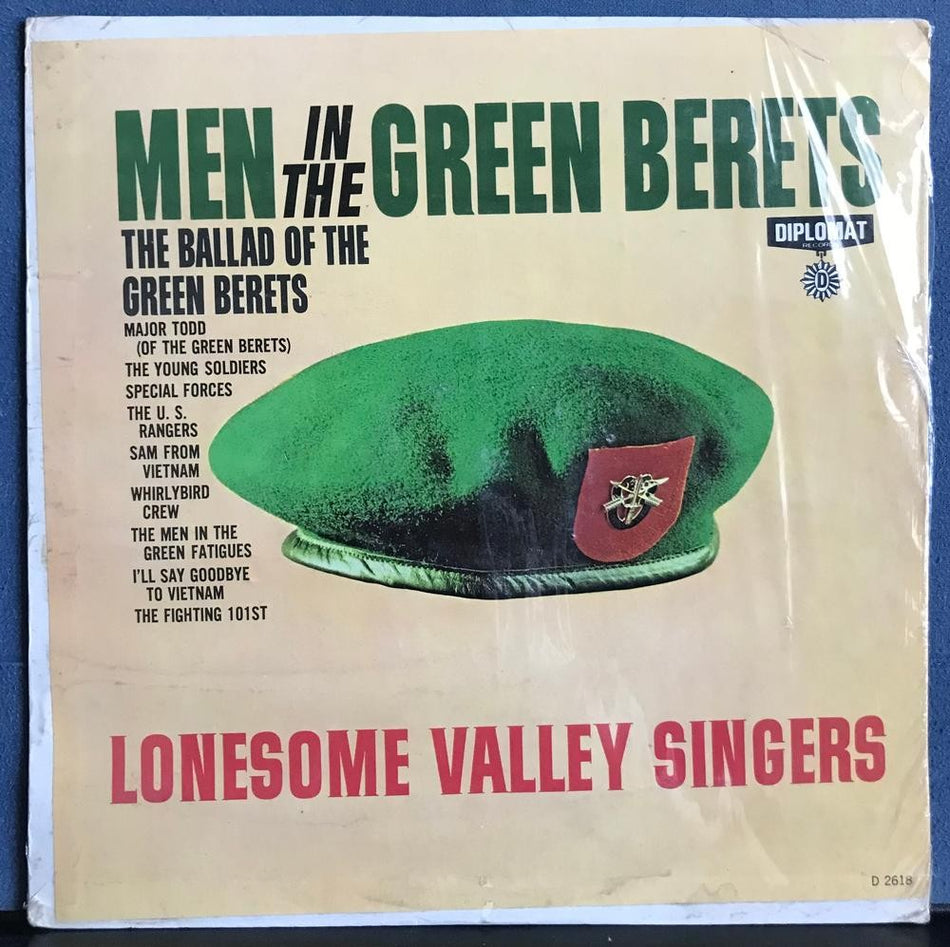 LONESOME VALLEY SINGERS~MEN IN GREEN BERETS~SEALED '66 MONO DIPLOMAT LP~MILITARY
