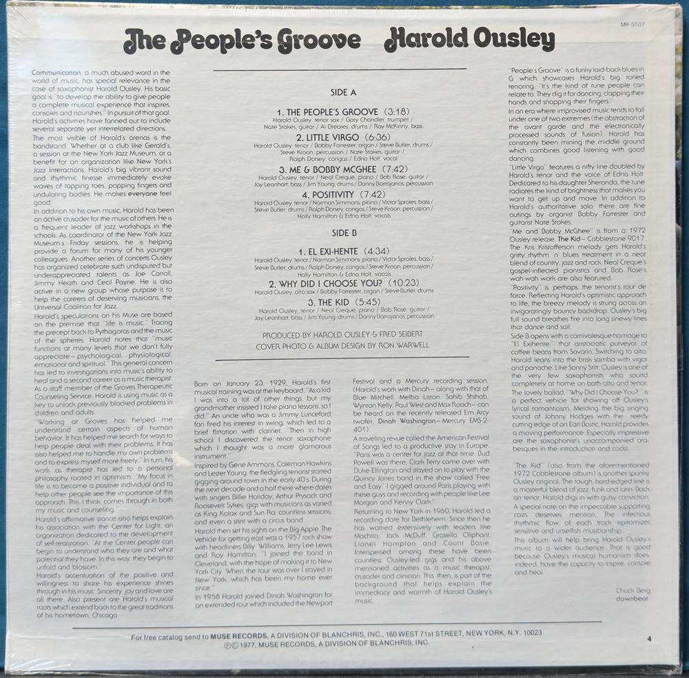 HAROLD OUSLEY THE PEOPLE'S GROOVE~SEALED ORIG 1977 SOUL-JAZZ FREE JAZZ LP