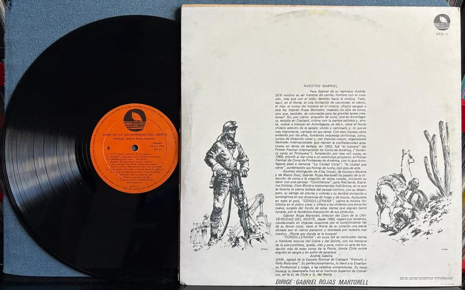 CORO UNIVERSIDAD DEL NORTE~CANTATA FOLKLORICA NORTINA CORDILLERANA~1973 CHILE LP