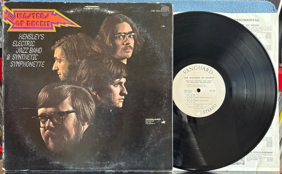 MASTERS OF DECEIT~HENSLEYS ELECTRIC JAZZ BAND SYNTHETIC SYMPHONETTE~'69 PROMO LP
