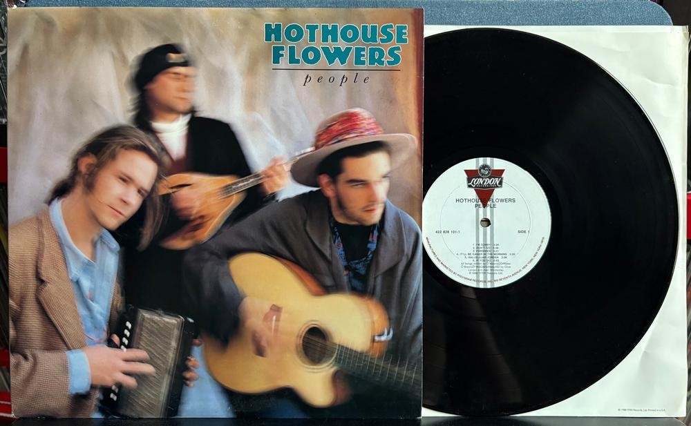 HOTHOUSE FLOWERS PEOPLE~NM 1988 LONDON RECORDS 1st PRESS LP~INNER SLV~BLUES ROCK