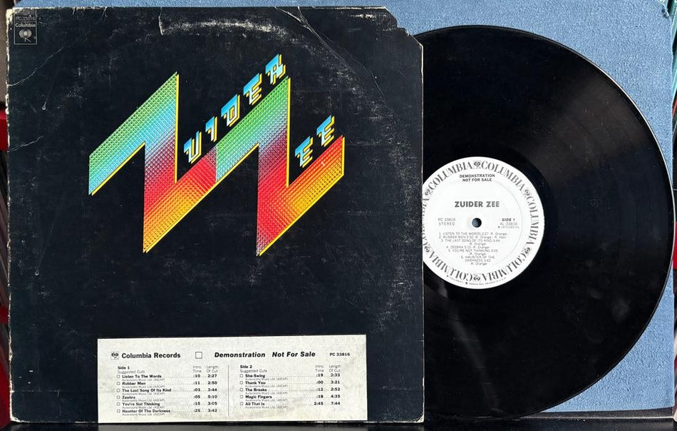 ZUIDER ZEE SELF-TITLED 1975 LP~VG++ COLUMBIA WHITE LABEL PROMO COPY w/TIMING BAR