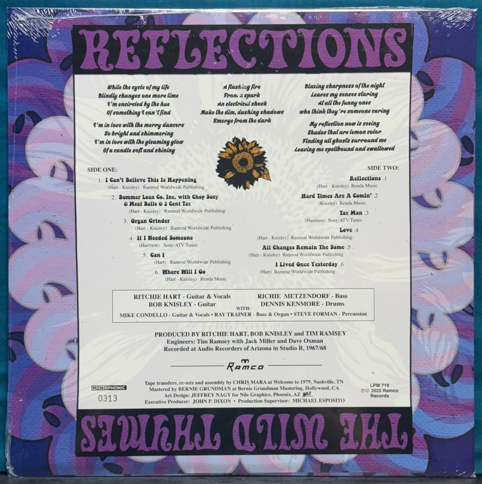 WILD THYMES~REFLECTIONS~SEALED PURPLE VINYL #'D/2000 RTI 180 grm~GRUNDMAN MASTER