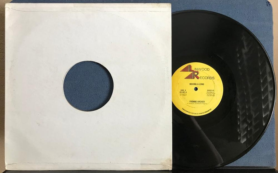 YVONNE ARCHER MOVING ALONG~LINWOOD RECORDS 12" SINGLE LP~CG-487~REGGAE~SOUL