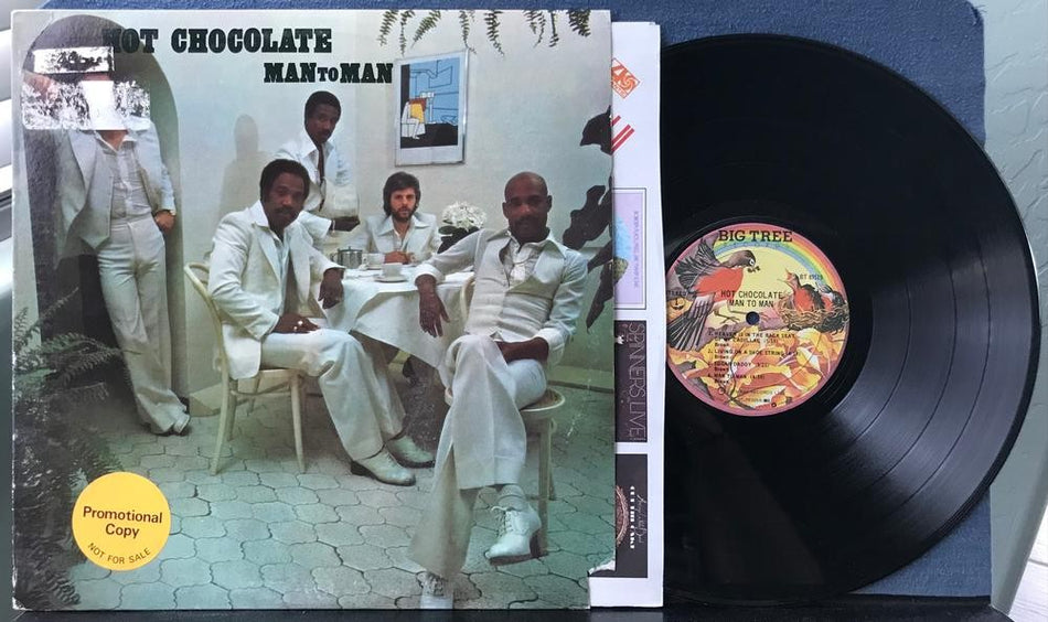 HOT CHOCOLATE MAN TO MAN~ORIG 1976 BIG TREE PROMO DJ COPY LP~MONARCH~DISCO~SOUL