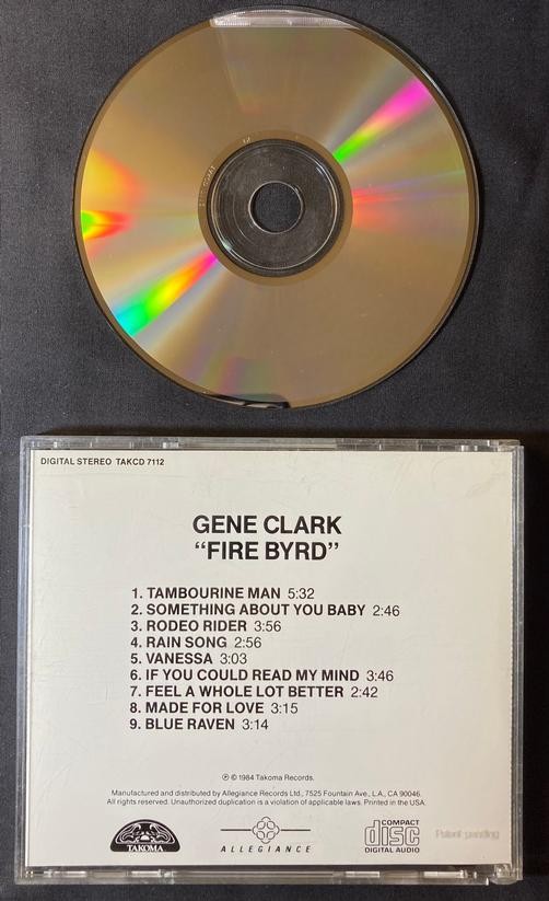 GENE CLARK FIREBYRD~NM 1984 TAKOMA / ALLEGIANCE JAPAN CD~TAKCD 7112~COUNTRY ROCK