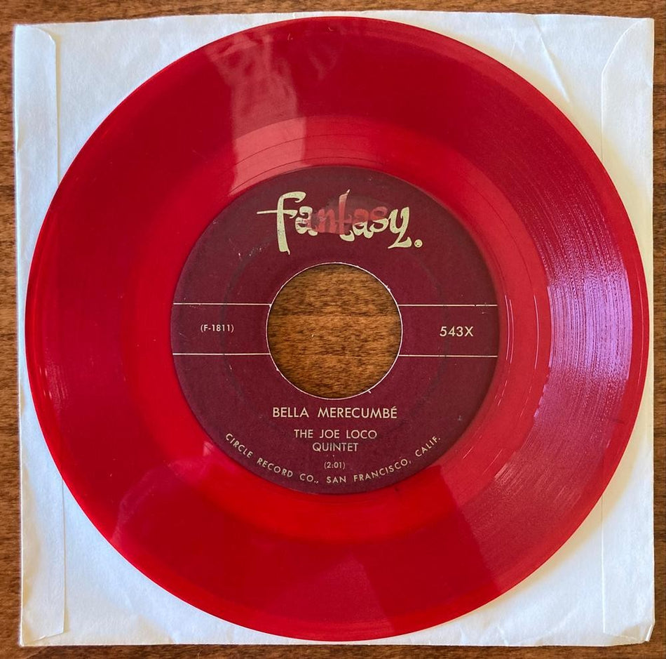 JOE LOCO QUINTET~ST LOUIS BLUES CHA CHA CHA~1959 FANTASY RED WAX 7-INCH 45~MAMBO