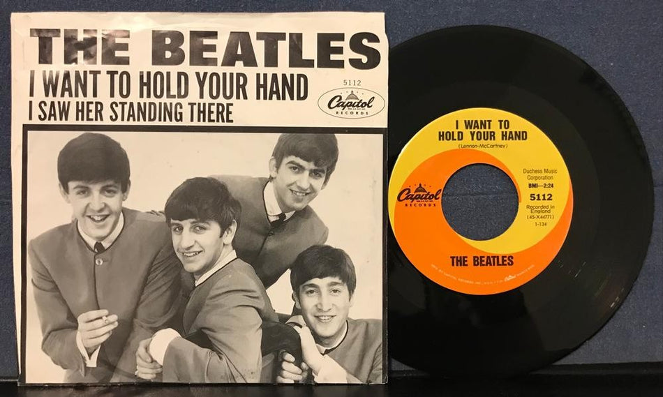 BEATLES~I WANT TO HOLD YOUR HAND /SAW HER STANDING THERE~NM LMTD 1994 PIC SLV RE
