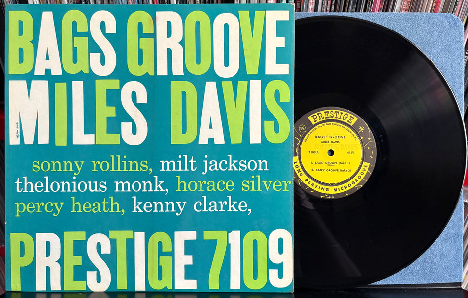 MILES DAVIS BAGS' GROOVE-OG 1957 PRESTIGE MONO DEEP GROOVE 1st PRESS LP-RVG-BOP