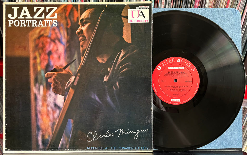 CHARLES MINGUS JAZZ PORTRAITS-NM- OG 1959 UNITED ARTISTS MONO DEEP GROOVE 1st PRESS LP