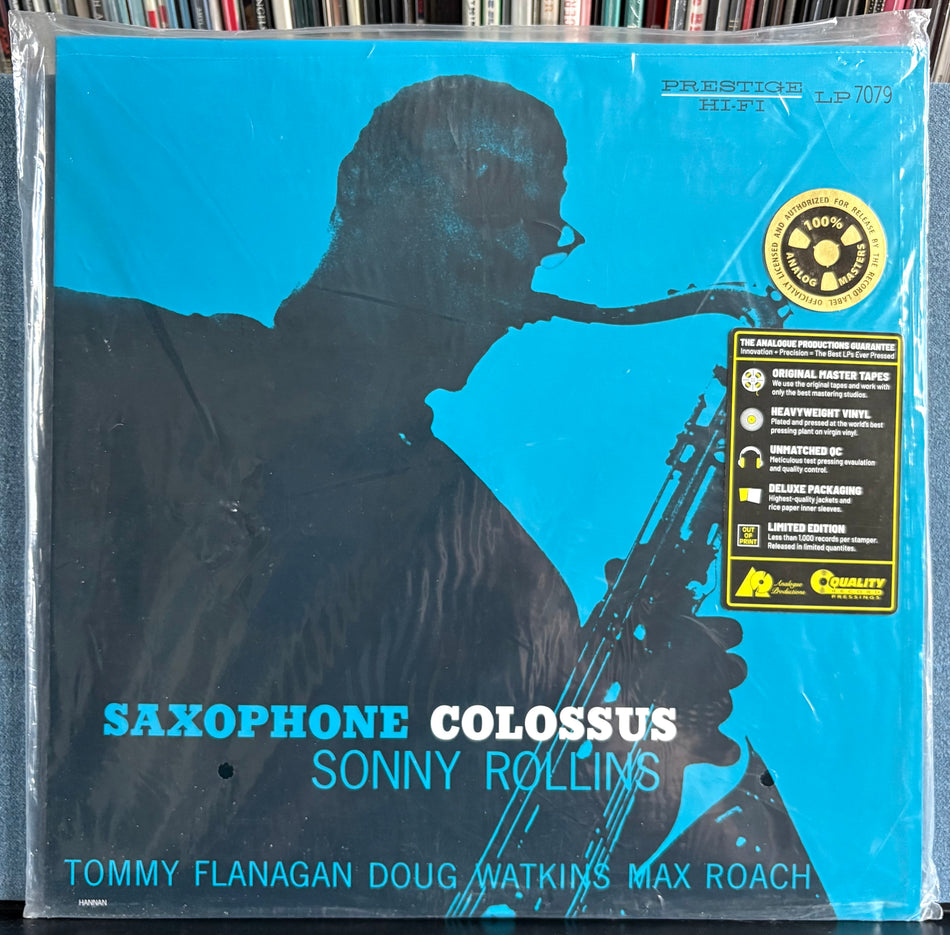 SONNY ROLLINS SAXOPHONE COLOSSUS-SEALED 2022 MONO 180g ANALOGUE PRODUCTIONS LP