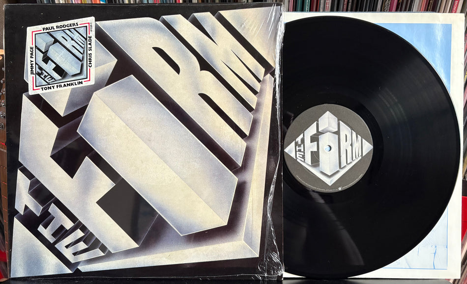 THE FIRM-NM- ORIG 1985 ATLANTIC 1st PRESS LP-SHRINK w/HYPE STICKER-INNER SLV-ROCK