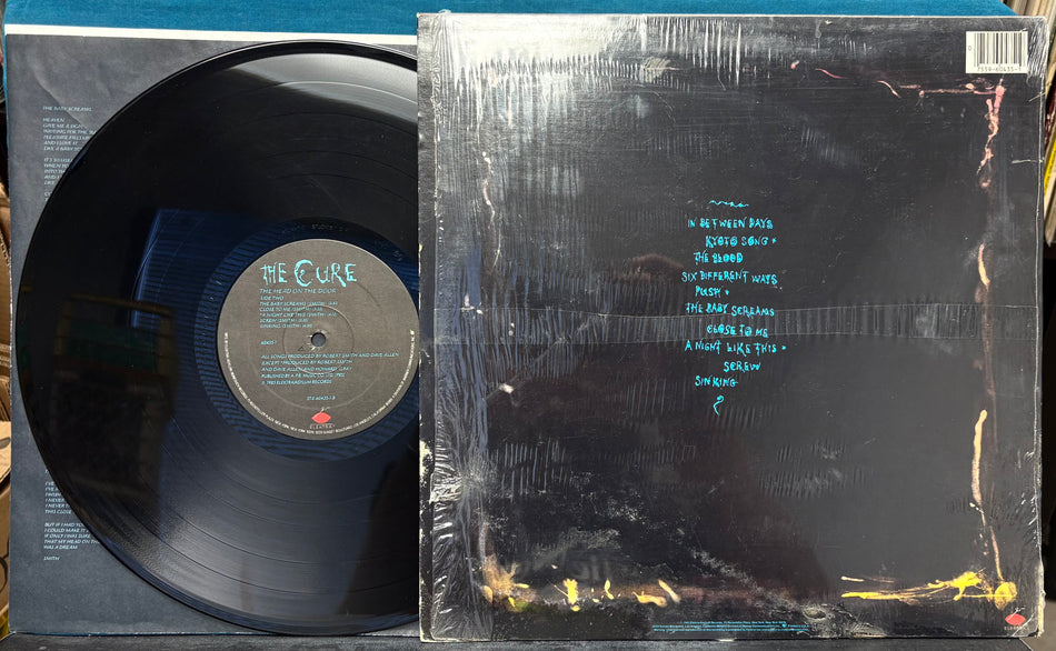 THE CURE HEAD ON THE DOOR-ORIG 1985 ELEKTRA SRC 1st PRESS LP-SHRINK-HYPE-INNER