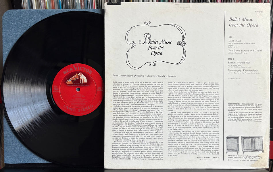 ANATOLE FISTOULARI-BALLET MUSIC FROM THE OPERA-1960 DEEP GROOVE RED SEAL 1st PRESS LP-1S/1S