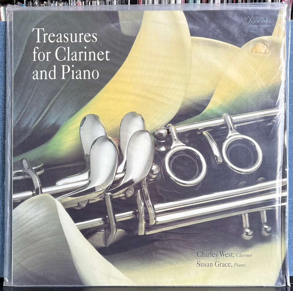CHARLES WEST / SUSAN GRACE-TREASURES FOR CLARINET AND PIANO-SEALED '91 WILSON AUDIO LP
