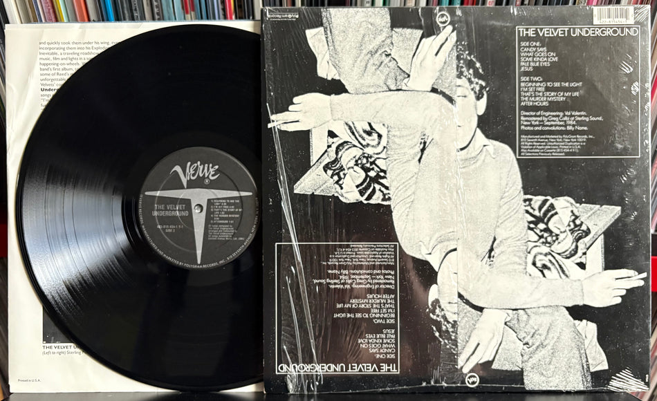 THE VELVET UNDERGROUND SELF-TITLED LP-1985 HAUPPAUGE RE LP-SHRINK-INNER-LOU REED
