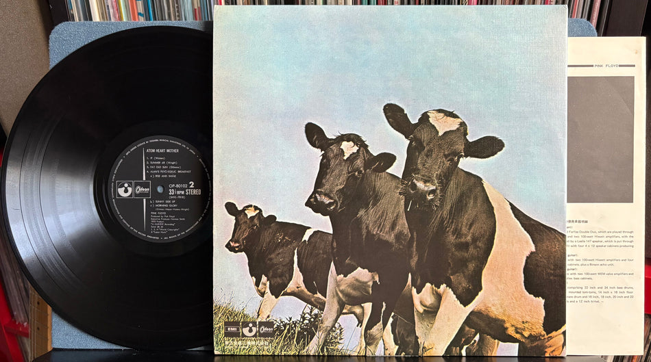 PINK FLOYD ATOM HEART MOTHER-VG++ 1971 HARVEST/ODEON JAPAN 1st PRESS LP-OBI-INSERT