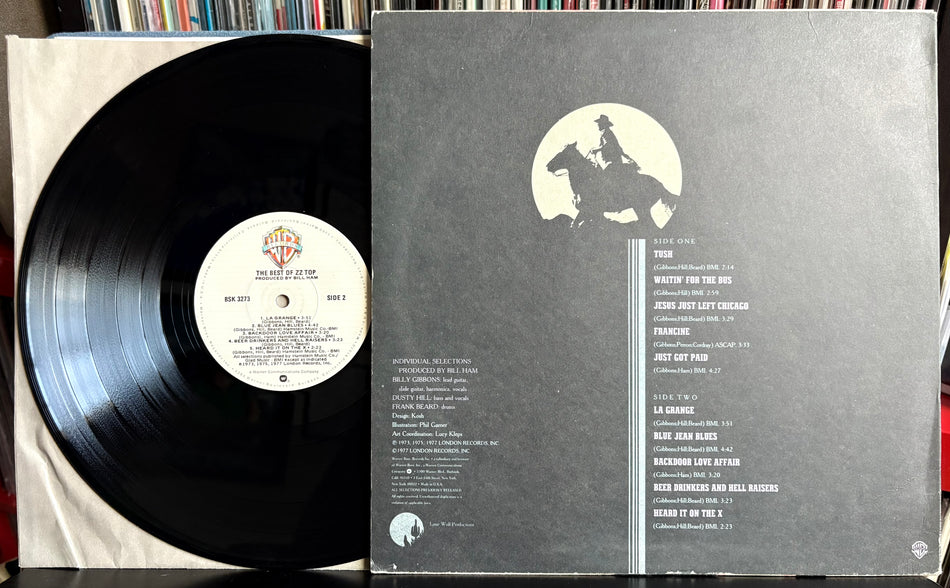 ZZ TOP THE BEST OF ZZ TOP-1979 WARNER BROS. REISSUE LP-BLUES ROCK-GIBBONS-BEARD-HILL