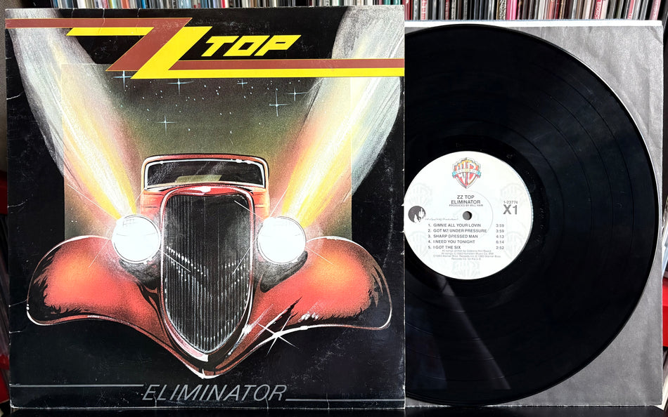 ZZ TOP ELIMINATOR-ORIG 1983 WARNER BROS 1st PRESS LP w/INNER SLV-WINCHESTER-GIBBONS