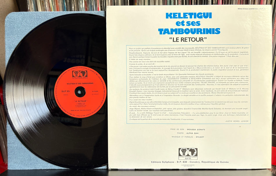 KELETIGUI ET SES TAMBOURINIS LE RETOUR-EDITIONS SYLIPHONE CONAKRY LP-AFRICAN-SLP 55