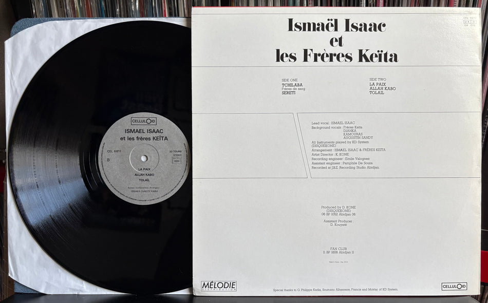 ISMAËL ISAAC ET LES FRÈRES KEÏTA-TCHILABA-ORIG 1986 CELLULOID FRANCE LP-AFRICAN-REGGAE