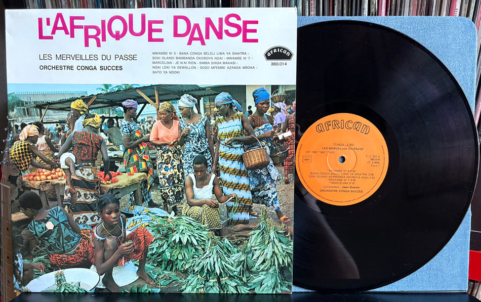 ORCHESTRE CONGA SUCCÈS-LES MERVEILLES DU PASSÉ-L'AFRIQUE DANSE FRANCE COMP LP-RUMBA-AFRICAN