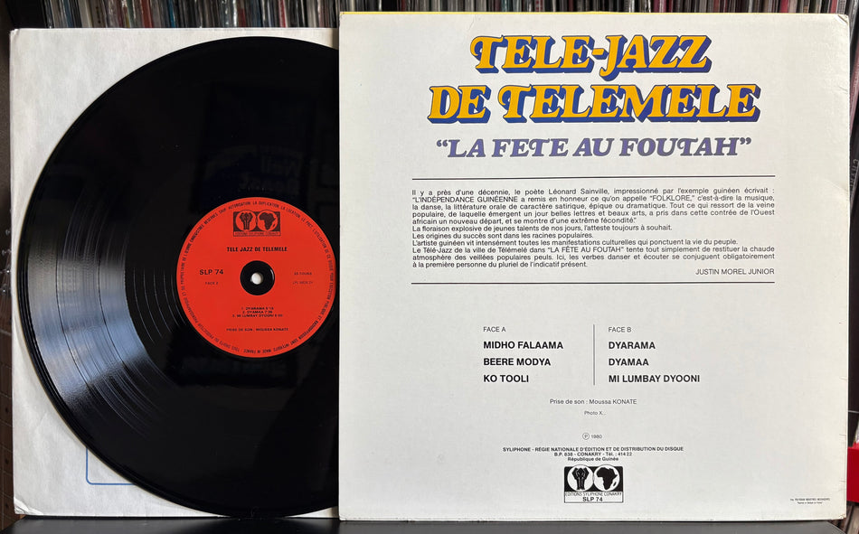 TELE-JAZZ DE TELEMELE LA FETE AU FOUTAH-1980 EDITIONS SYLIPHONE CONAKRY GUINEA LP-AFRICAN