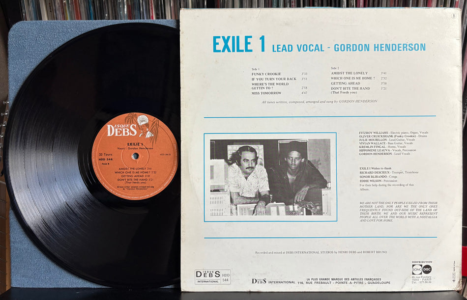 EXILE ONE S/T-SVG+ 1974 DISQUES DEBS INTERNATIONAL FRANCE LP-ZOUK-REGGAE-FUNK-HDD 544