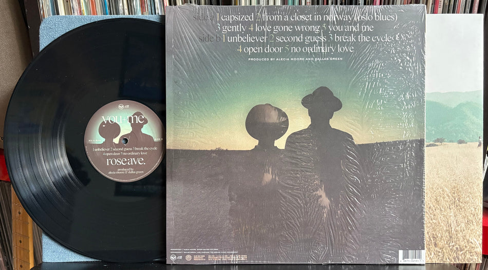 YOU+ME ROSE AVE.-SVG+ 2014 LIMITED EDITION BLACK VINYL LP-SHRINK-HYPE-INSERT-DALLAS GREEN-P!NK