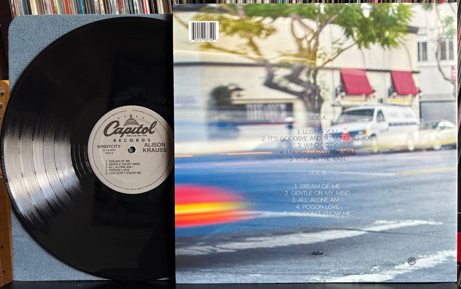 ALISON KRAUSS WINDY CITY-ORIG 2017 CAPITOL RECORDS 180 GRAM FIRST PRESS LP-COUNTRY-FOLK