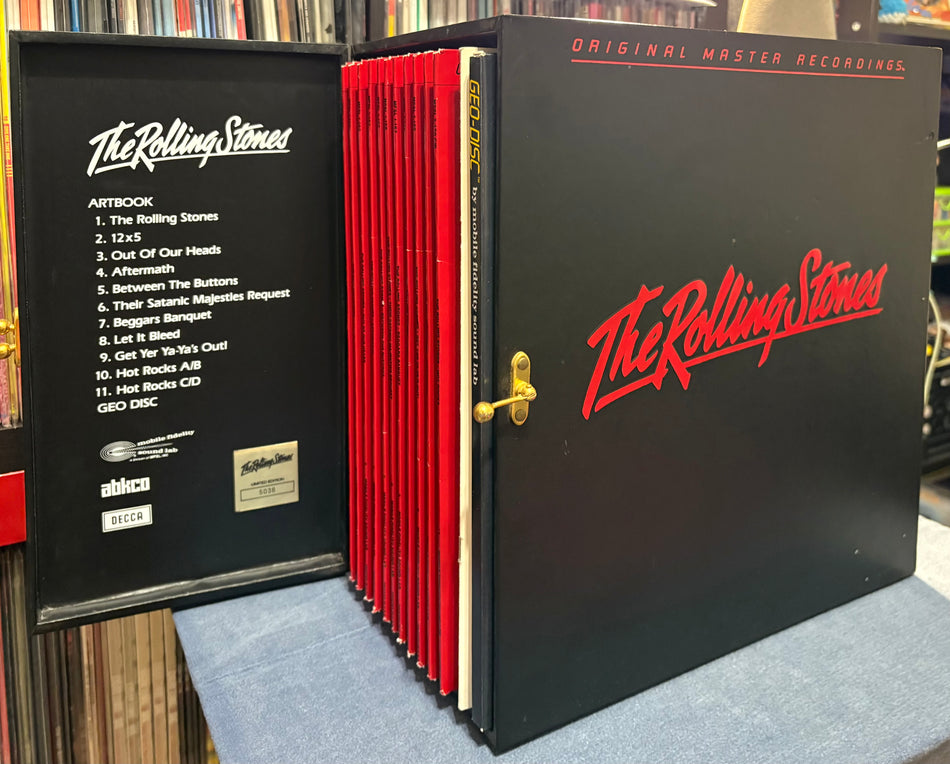 THE ROLLING STONES-RARE UNPLAYED NM LIMITED EDITION MFSL MOBILE FIDELITY SOUND LAB 11-LP BOX SET