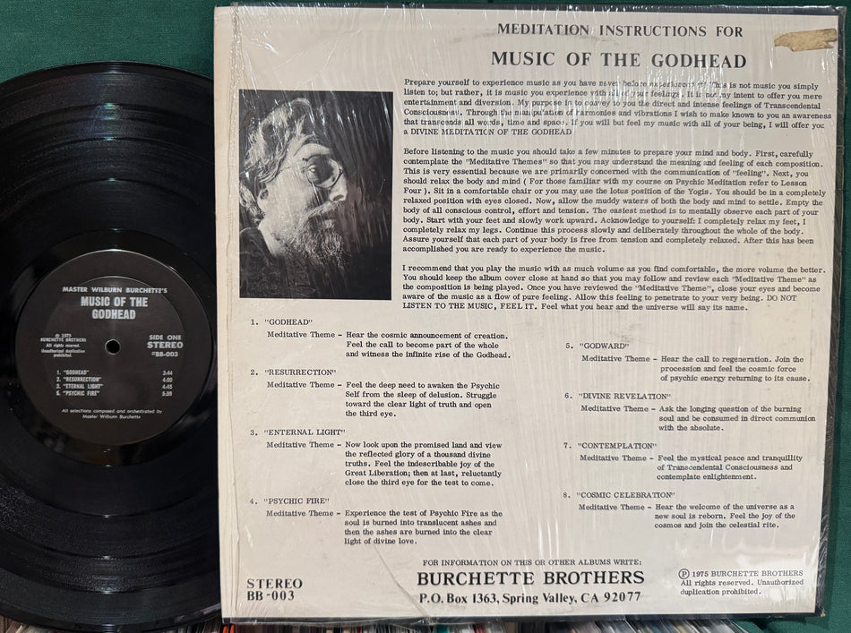 MASTER WILBURN BURCHETTE -MUSIC OF THE GODHEAD -SHRINK-ELECTRONIC-AMBIENT