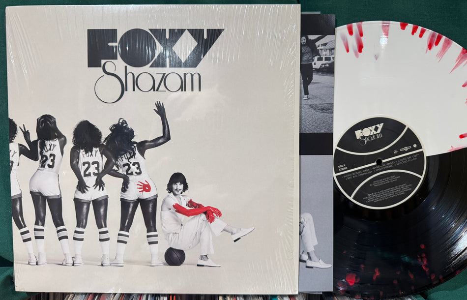 FOXY SHAZAM NM SELF-TITLED LMTD ED/500 BLACK /WHITE /RED LP-INSERT-SHRINK