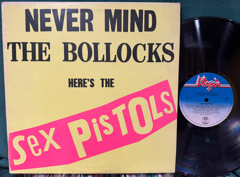 SEX PISTOLS NEVER MIND THE BOLLOCKS~1977 UK BLANK BACK 12-SONG LP-A5/B8