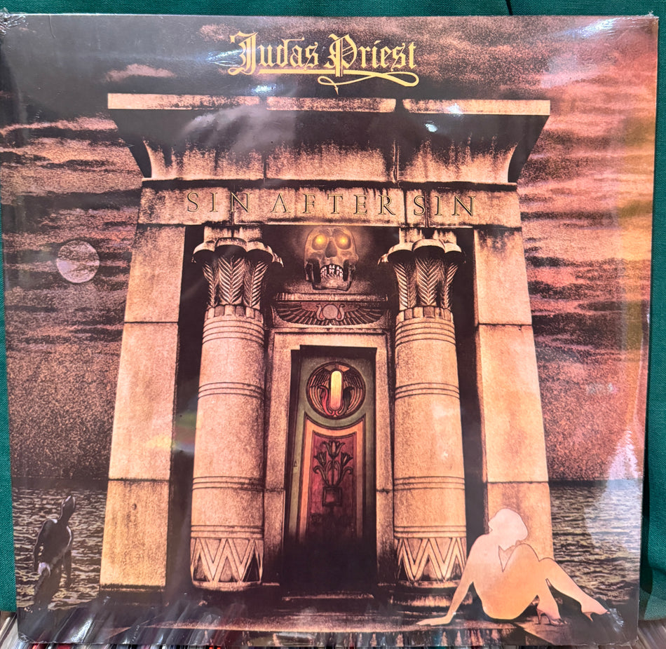 JUDAS PRIEST SIN AFTER SIN - SEALED 2009 GREEN VINYL UK BACK ON BLACK 2LP - NWOBHM