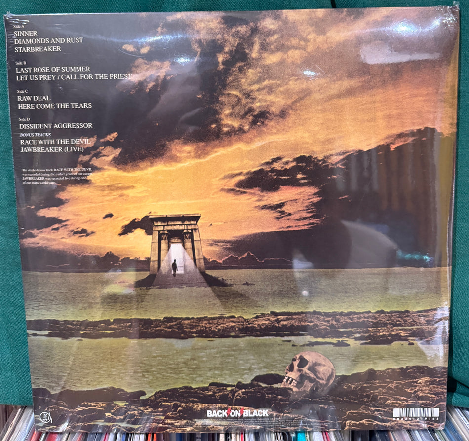 JUDAS PRIEST SIN AFTER SIN - SEALED 2009 GREEN VINYL UK BACK ON BLACK 2LP - NWOBHM