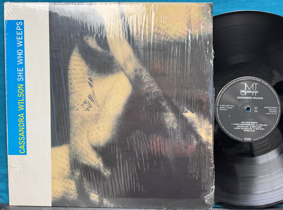 CASSANDRA WILSON SHE WHO WEEPS-NM ORIG 1991 GERMAN LP-SHRINK-JAZZ