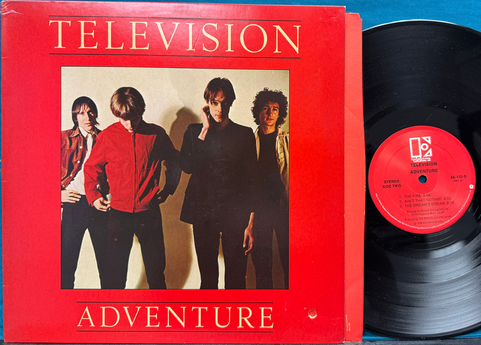 TELEVISION ADVENTURE ORIG 1978 LP-PRESSWELL~INNER~TOM VERLAINE