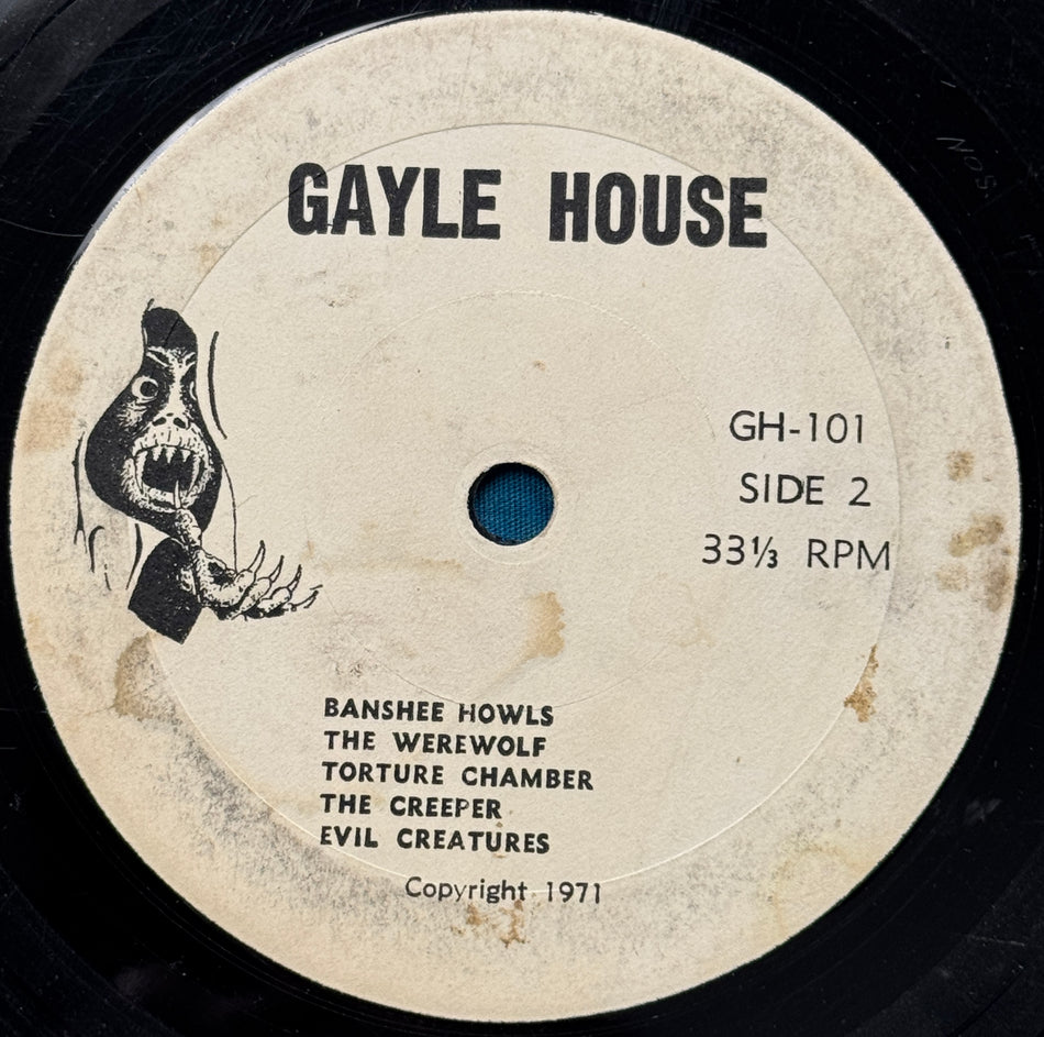 GAYLE HOUSE THE HAUNTING-SPOOKY HALLOWEEN SOUNDS-1971 COMIC BOOK MAIL ORDER ONLY 7"
