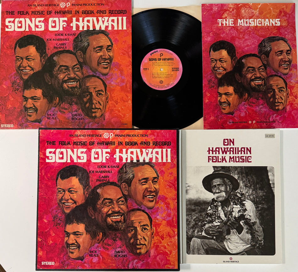 SONS OF HAWAII~FOLK MUSIC OF HAWAII BOX SET w/ 2 BOOKS~PANINI PRODUCTIONS