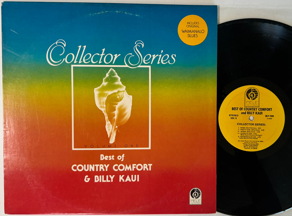 BEST OF COUNTRY COMFORT & BILLY KAUI~NM- ORIG 1980 HAWAII MELE LP~SLACK KEY